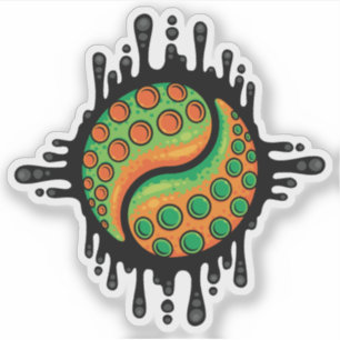 Inky Octopus Tentacle Yin Yang Symbol