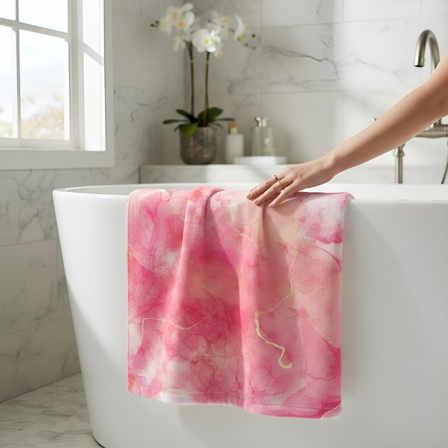 Inky Rose Gold Hand Towel (Creator Uploaded)