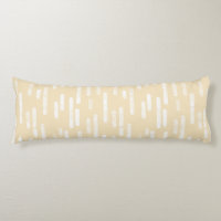 Inky Rounded Lines Pattern | White on Pale Yellow