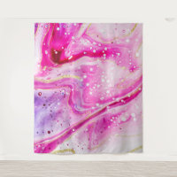 Inky Splash Pink Marble Gold Photo Booth Backdrop