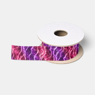 inky waves - gradient pinks : satin ribbon