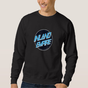 Inland Empire California - Ca Skate Design Navy Wh Sweatshirt