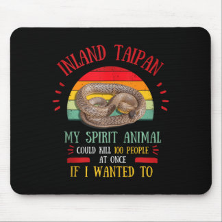 Inland Taipan Snake Saying Gift Quote Men Women Mouse Pad