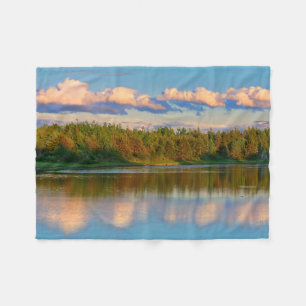 Inlet at Sunset   New Brunswick, Canada Fleece Blanket