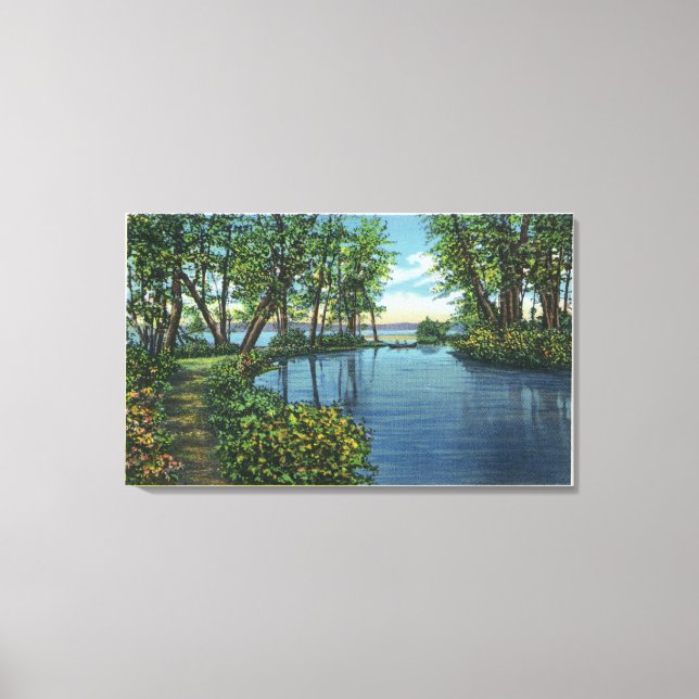 Inlet Entrance View Canvas Print (Front)