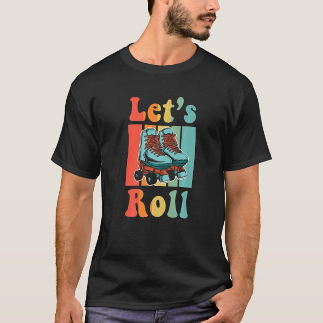 Inline Skate Rollerskating Roller Eighties Outfit  T-Shirt (Front)