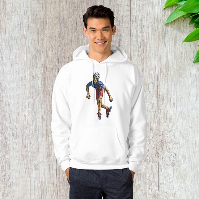 Inline Skater Cool Retro Rollerblading Hoodie (Creator Uploaded)