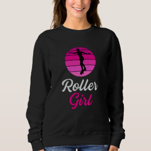 Inline Skater Girl Skating Queen Skates Funny Gift Sweatshirt