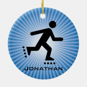 Inline Skating Rollerblading Ornament