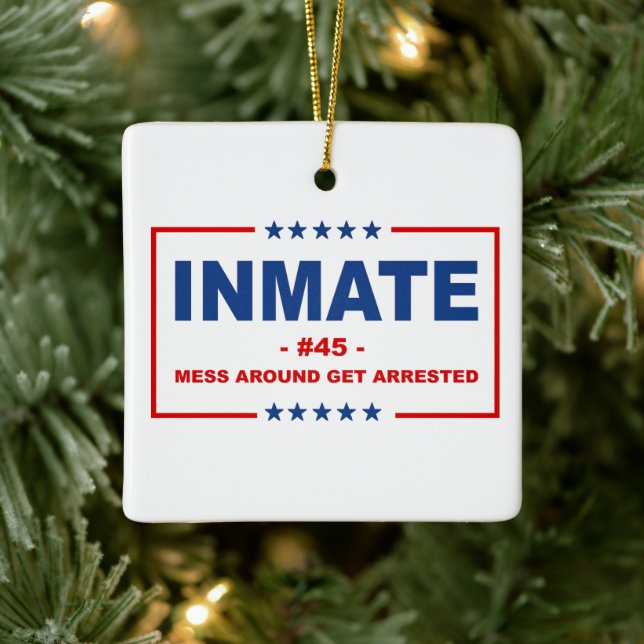INMATE #45 CERAMIC ORNAMENT (Tree)