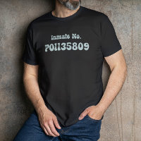 Inmate No PO 1135809 Retro Typography