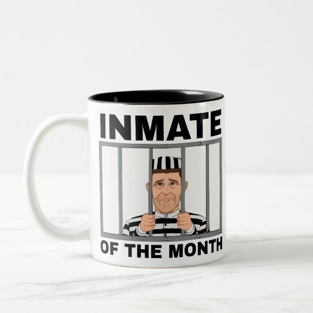 Inmate Of The Month Two-Tone Coffee Mug (Left)