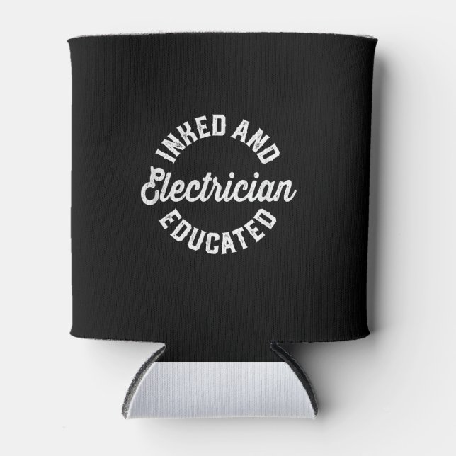 Inmed And Electrician Educated Gift Can Cooler (Front)