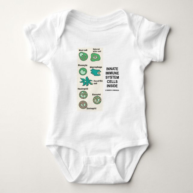Innate Immune System Cells Inside Baby Bodysuit (Front)