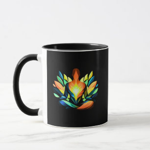 Inner Balance Silhouette   Modern Mindful Mug