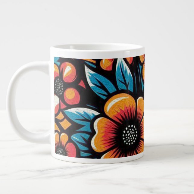 Inner Bloom Large Coffee Mug (Left)