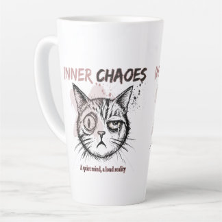 Inner Chaos - Artistic Cat Illustration Coffee Mug