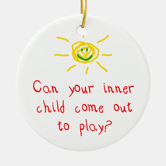 Inner Child Ceramic Tree Decoration (Front)