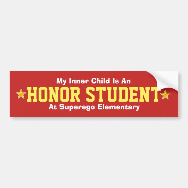 Inner Child/Honour Student - Bumper Sticker (Front)