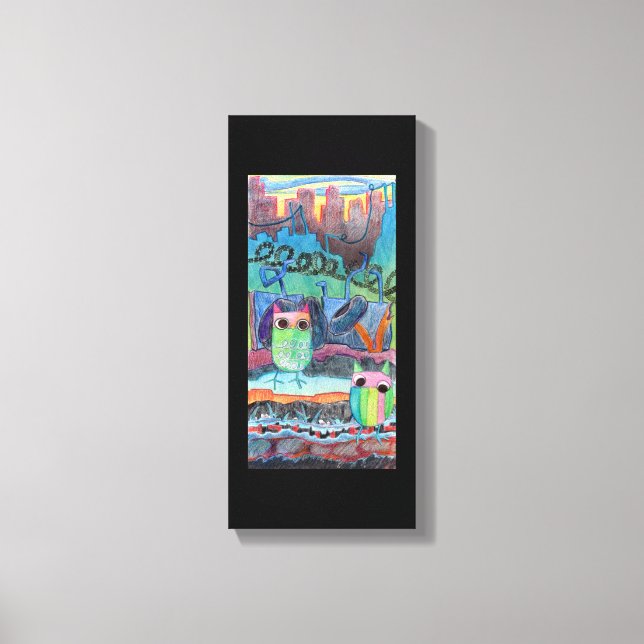 inner city owls canvas print (Front)