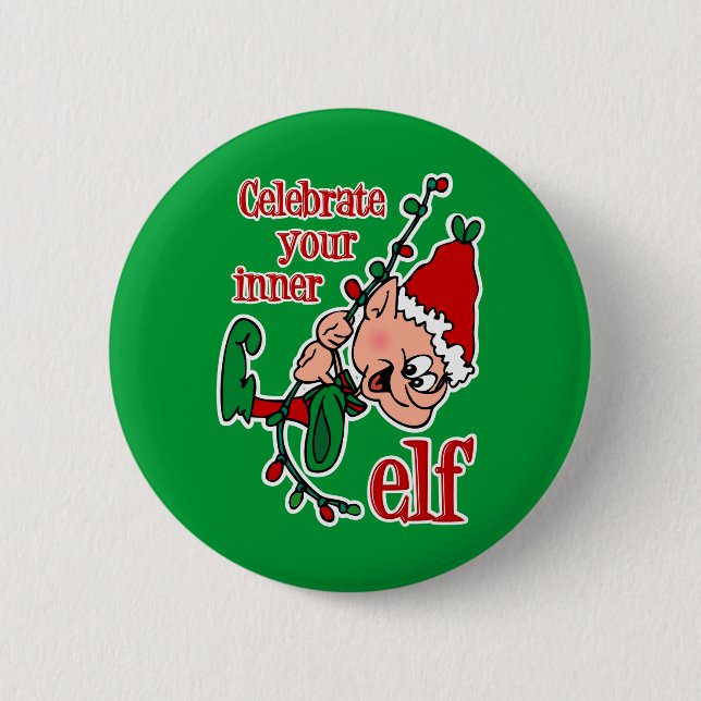 Inner Elf 6 Cm Round Badge (Front)