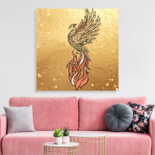 Inner Fire Phoenix Boho Wall Art Phoenix Rising