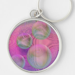 Inner Flow III – Fuchsia & Violet Galaxy Key Ring