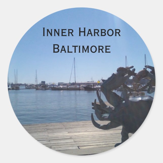 Inner Harbour Classic Round Sticker (Front)