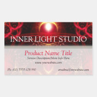 Inner Light Fractal Arts Product Label Sticker
