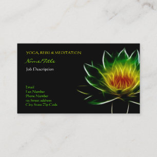 Inner Light l Lotus Abstract Art Business Card