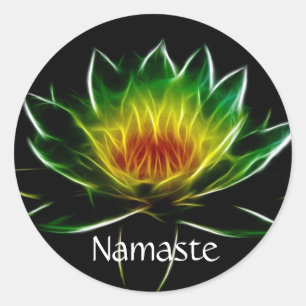 Inner Light l Lotus Abstract Art   Customised Classic Round Sticker