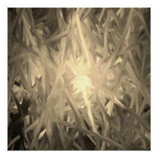 Inner Light monochrome Poster