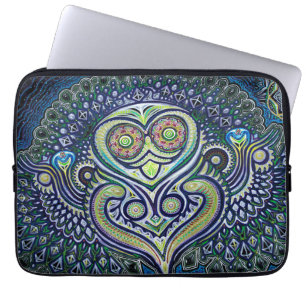 'Inner Light' (Psychedelic Owl) Laptop Sleeve