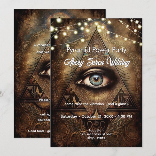 Inner Oracle | Third Eye Design Invitation (Front/Back)