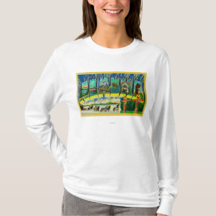 Inner Passage, Alaska - Large Letter Scenes T-Shirt