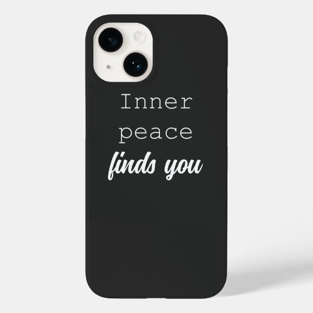 Inner Peace Finds You | Serene Mindful Living  Case-Mate iPhone Case (Back)