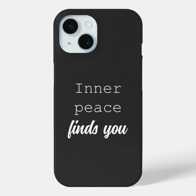 Inner Peace Finds You | Serene Mindful Living  Case-Mate iPhone Case (Back)
