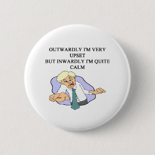 inner peace joke 6 cm round badge