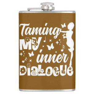 Inner Peace Journey   Taming My Inner Dialogue Hip Flask