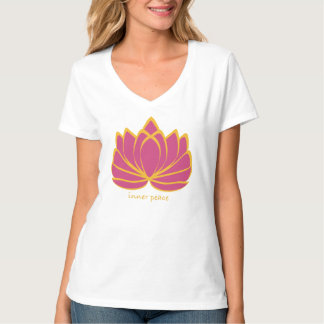 Inner peace lotus yoga tshirt