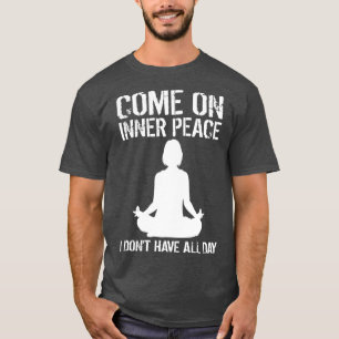 Inner Peace Meditation Funny Yoga Lover Gift boy f T-Shirt