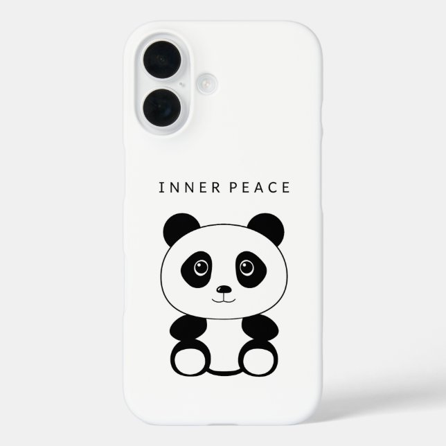 Inner Peace Panda Case-Mate iPhone Case (Back)