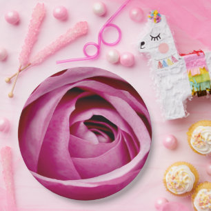 Inner Petals of Rose Bud Paper Plate