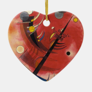 Inner Simmering Abstract Painting Ceramic Tree Decoration