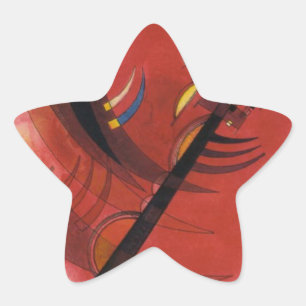 Inner Simmering Abstract Painting Star Sticker