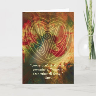 Inner Song-Rumi and Poetic Art Card