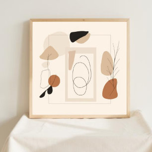 Inner Stillness – Minimalist Feminine Line Art IV Poster