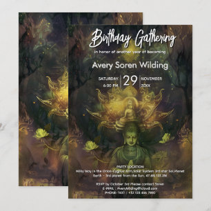 Inner Temple   Mystical Meditation Design Invitation