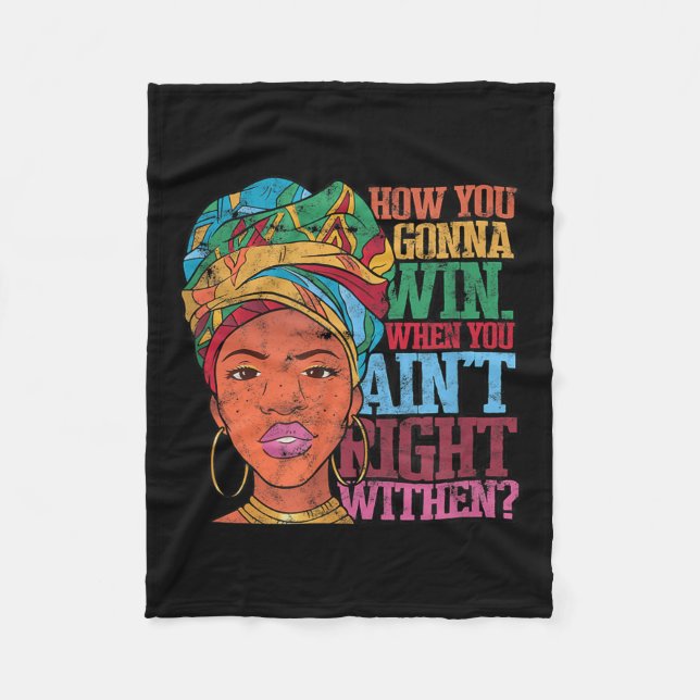 Inner - Victory - Truth Uni-adults - Black - Small Fleece Blanket (Front)