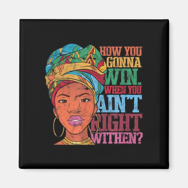 Inner - Victory - Truth Uni-adults - Black - Small Magnet (Front)